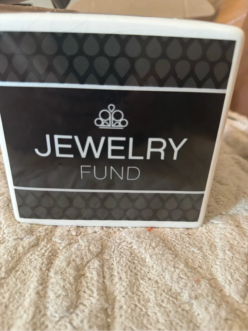 paparazzi Black 'Convention Fund' Ceramic Savings Box